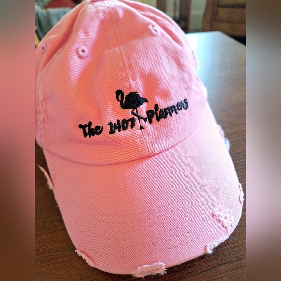 District Accessories - District Pink and Black 1407 Planners Embroidered Hat LNC Adjustable